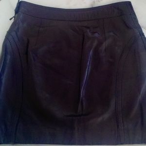 Hugo Boss Leather Mini Skirt
